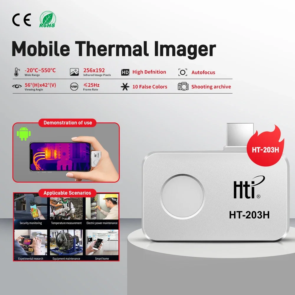 Electronics Repair Images - HT-203H Telefon Görüntüleme İçin Termal Kamera