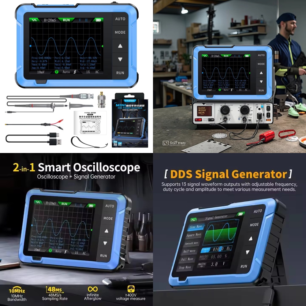 DSO510 Mini Taşınabilir 2'si 1 - Electronic Repairing incelemesi ve fiyatı